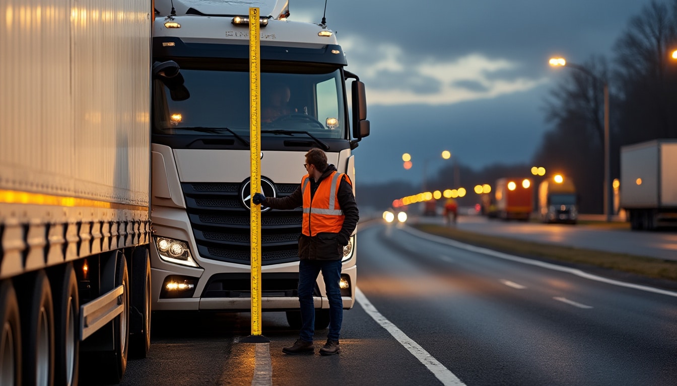 Illustration: Comprendre la hauteur des véhicules de transport routier