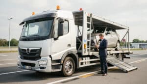 Camion porte-voiture avec permis B : règles et limites